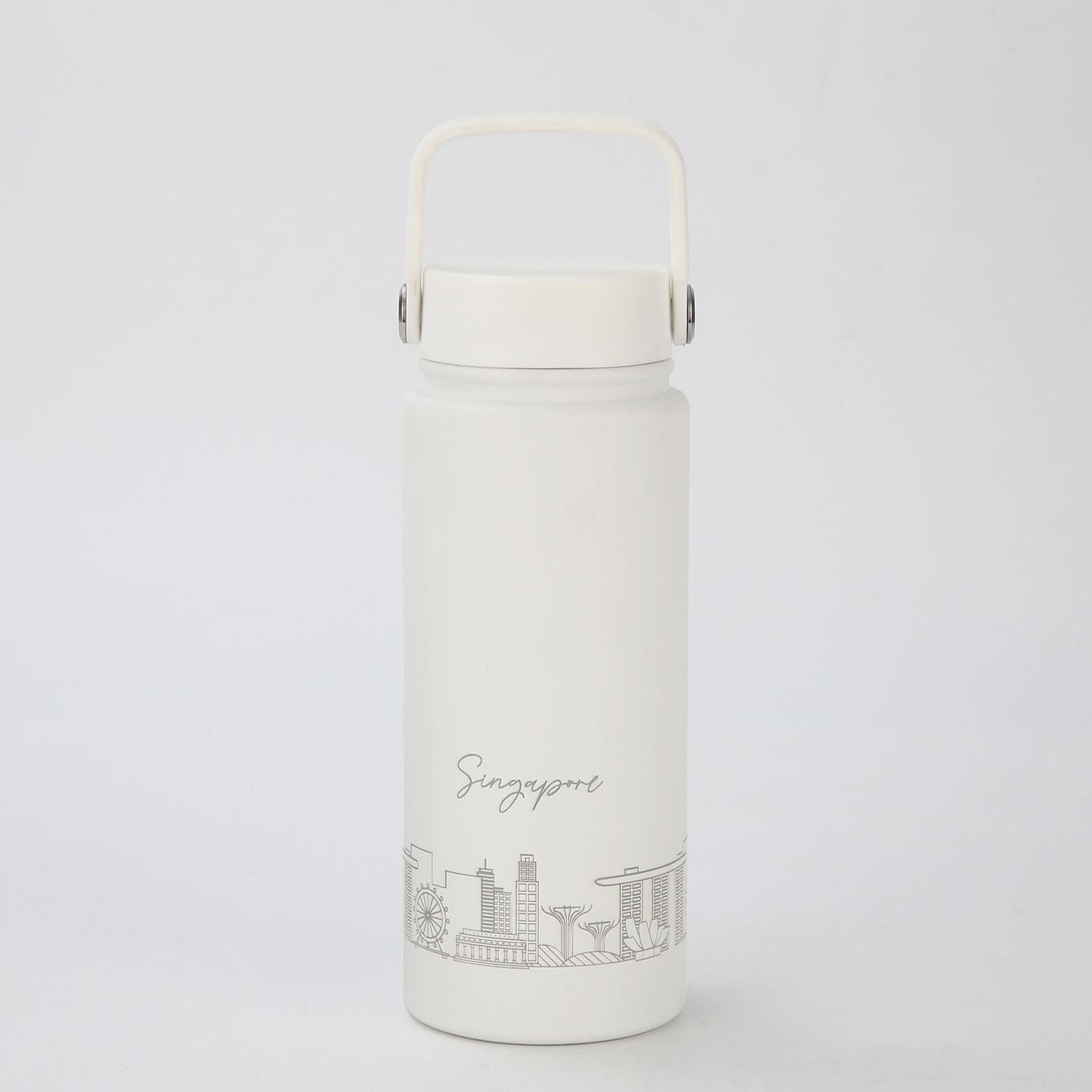 Crossing Urban Ceramic S/S Insulated Flat Cap Bottle With Handle 600ml