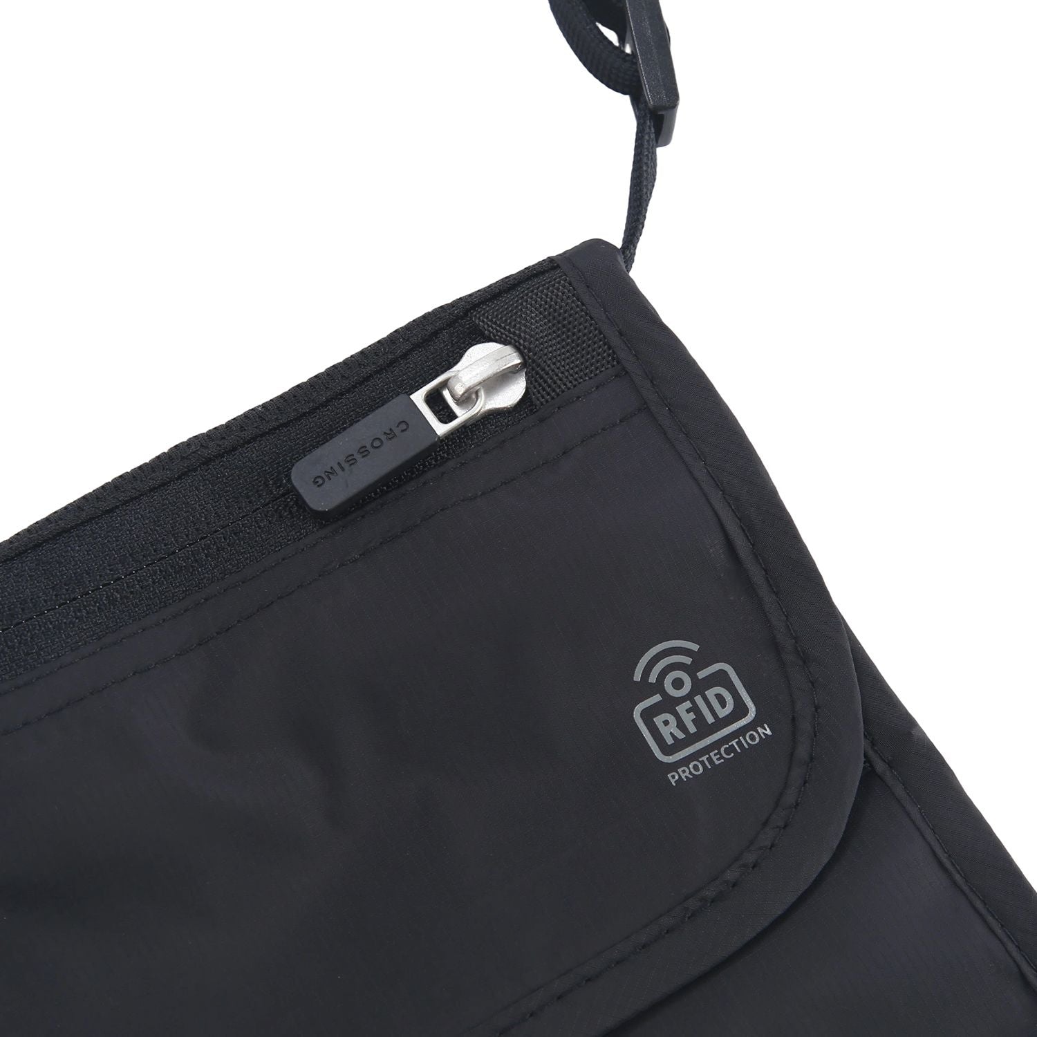 Crossing Waterproof Ripstop Nylon RFID Blocking Travel Neck Pouch