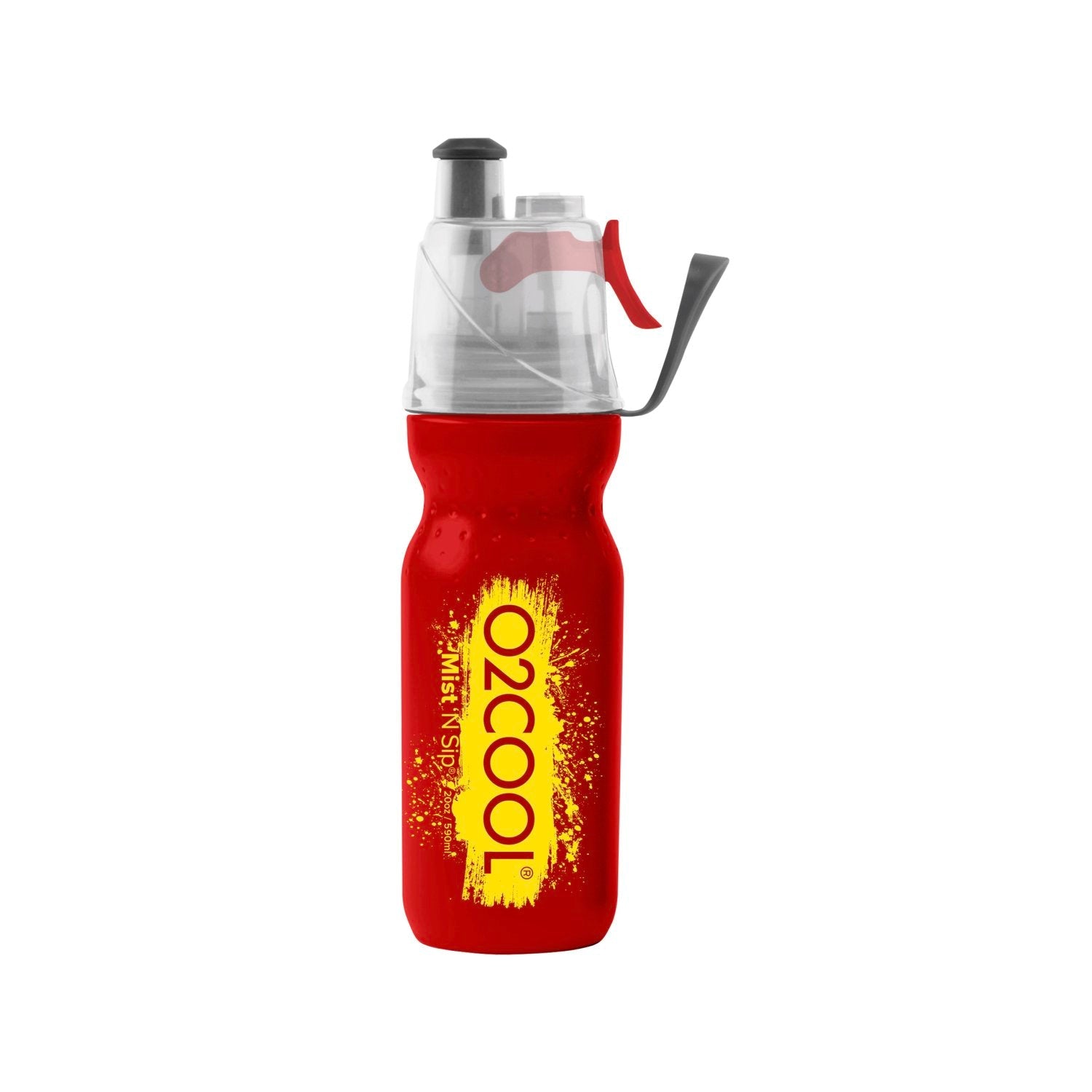 O2COOL Arctic Squeeze Mist 'N Sip 20oz Classic Brush Sp1 Water Bottle