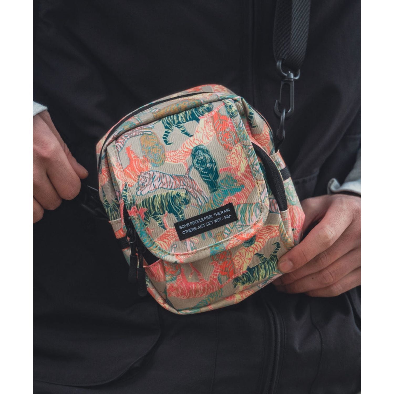 Kiu Water Repellent 600D Flap Pocket Shoulder Bag