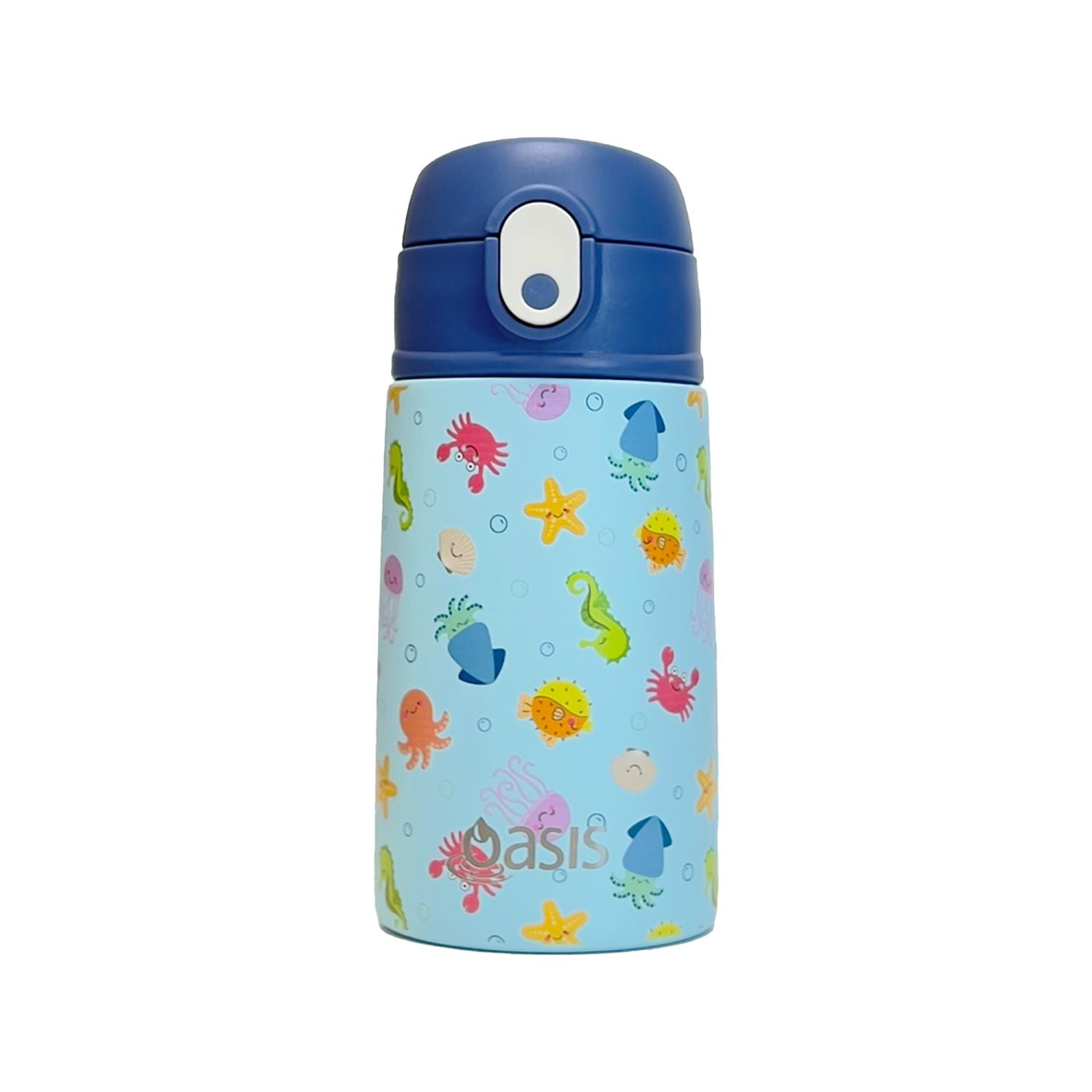 Oasis Kids Water Bottle with Sipper Silicone Straw 400ML (SA)