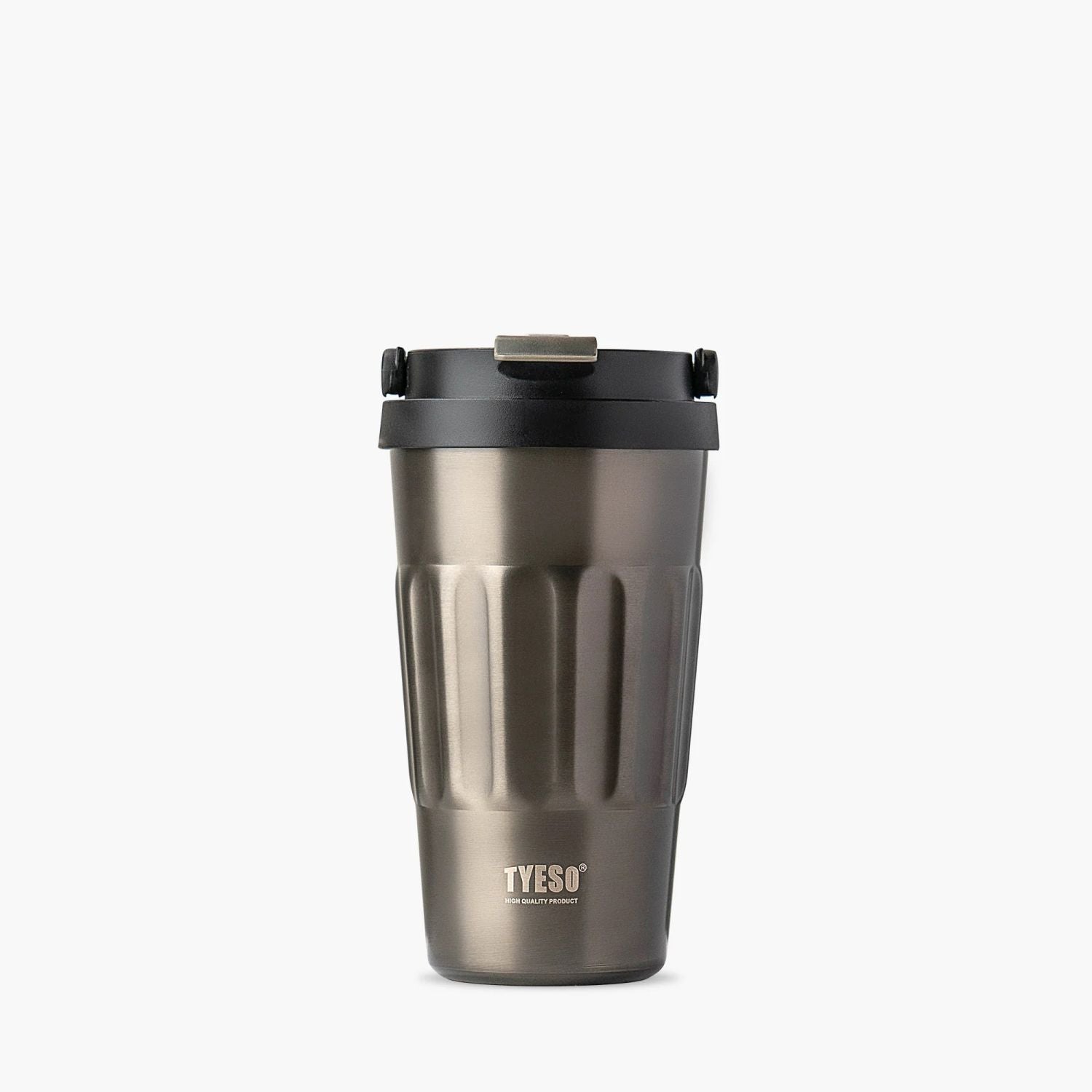 Tyeso Onyx Sipper S/S Vacuum Coffee Tumbler W Foldable Handle 500ml
