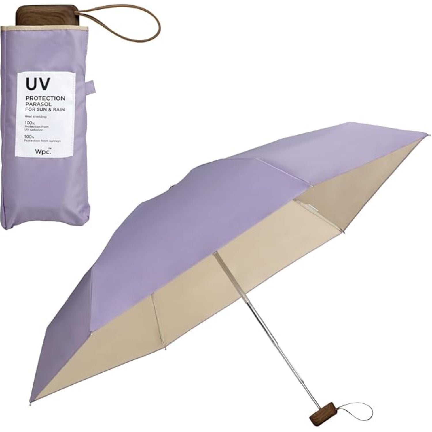 WPC Color Inside (2025) UV Protection Upf 50+ Umbrella 50cm