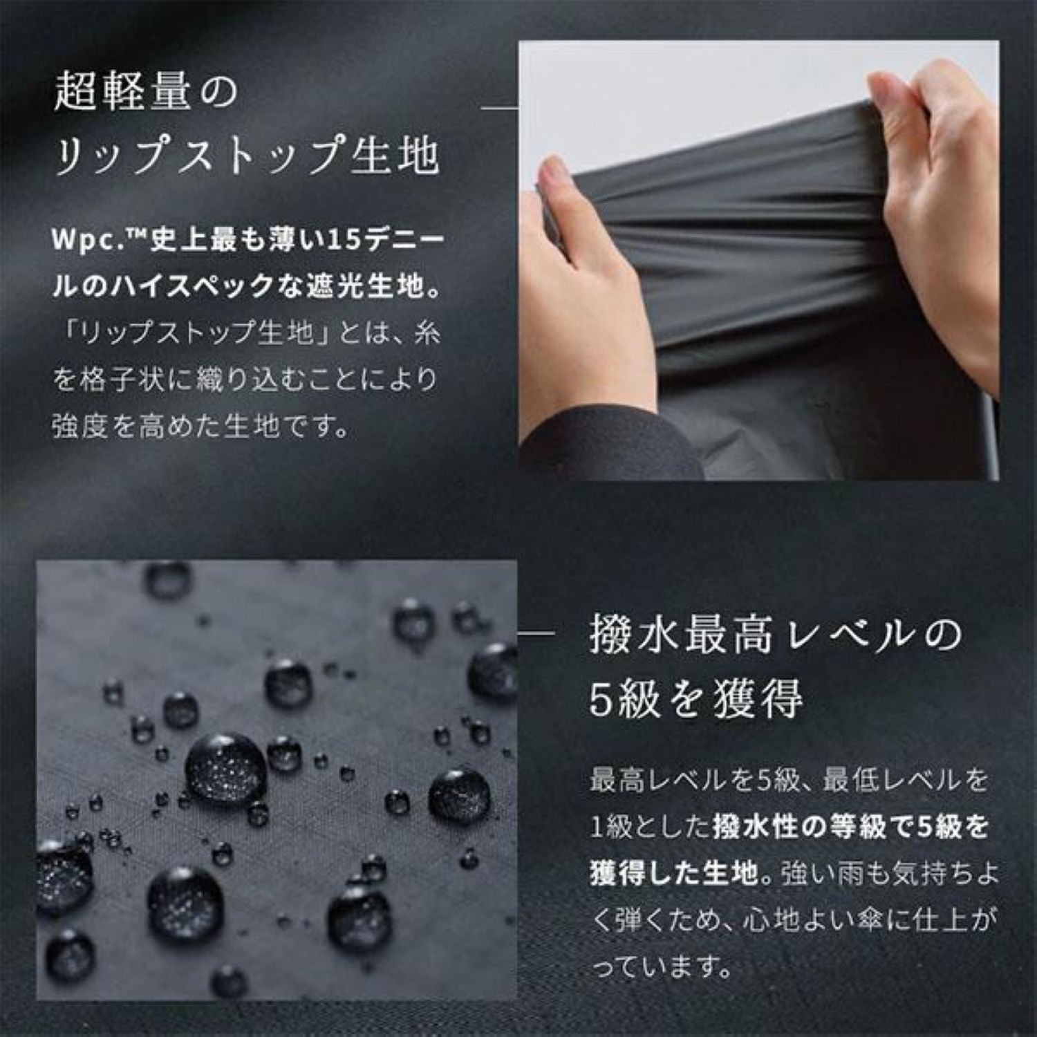 WPC Go Koh Premium Air Light UV Protection Upf 50+ Folding Umbrella 55cm 95G